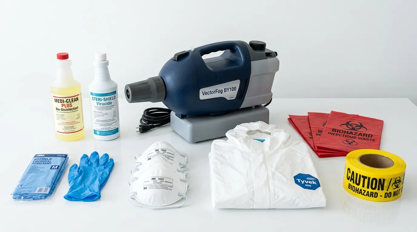 Professional biohazard remediation crew working in Reidsville