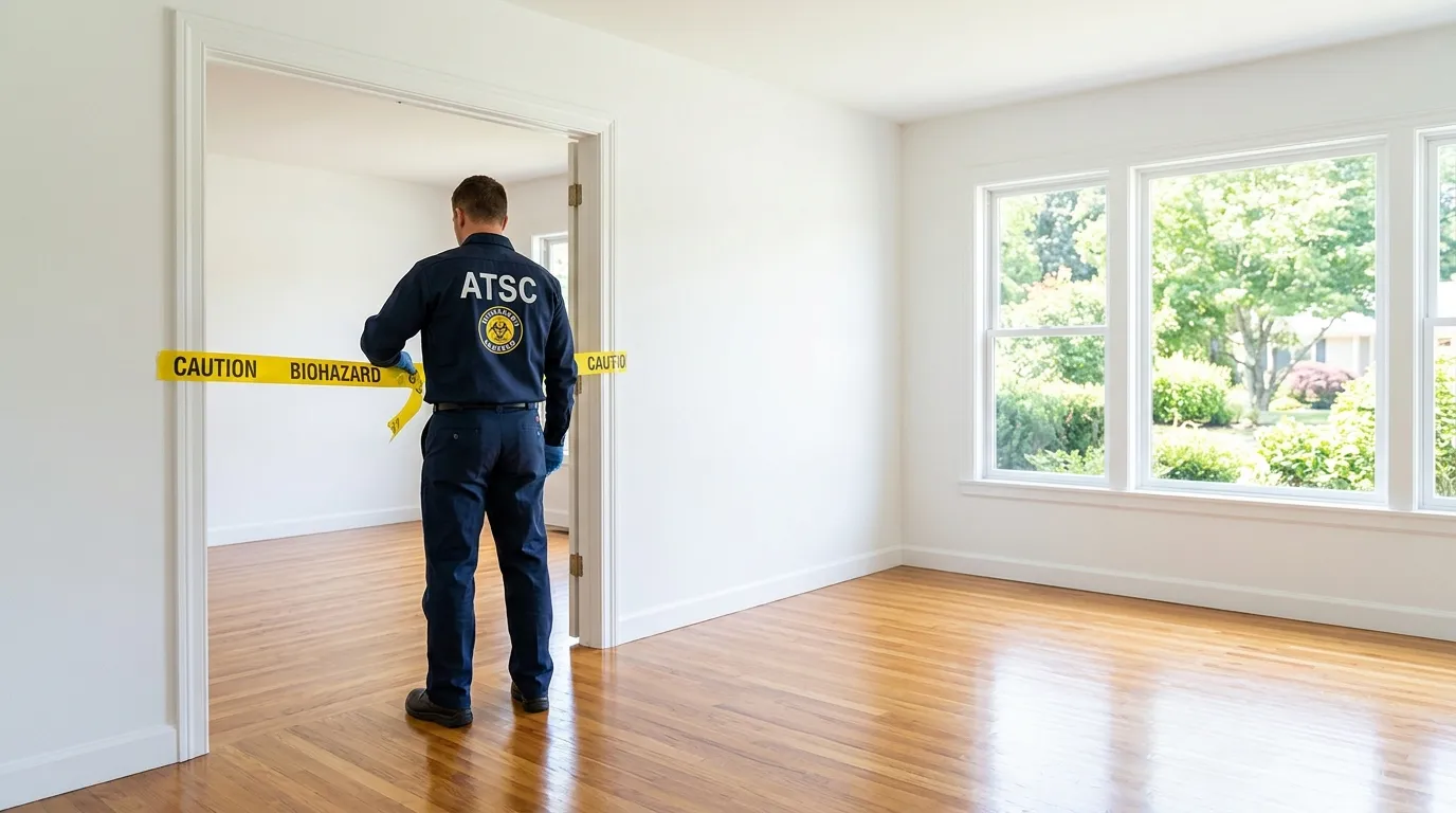 Certified biohazard cleanup crew performing Crime Scene Cleanup in Reidsville